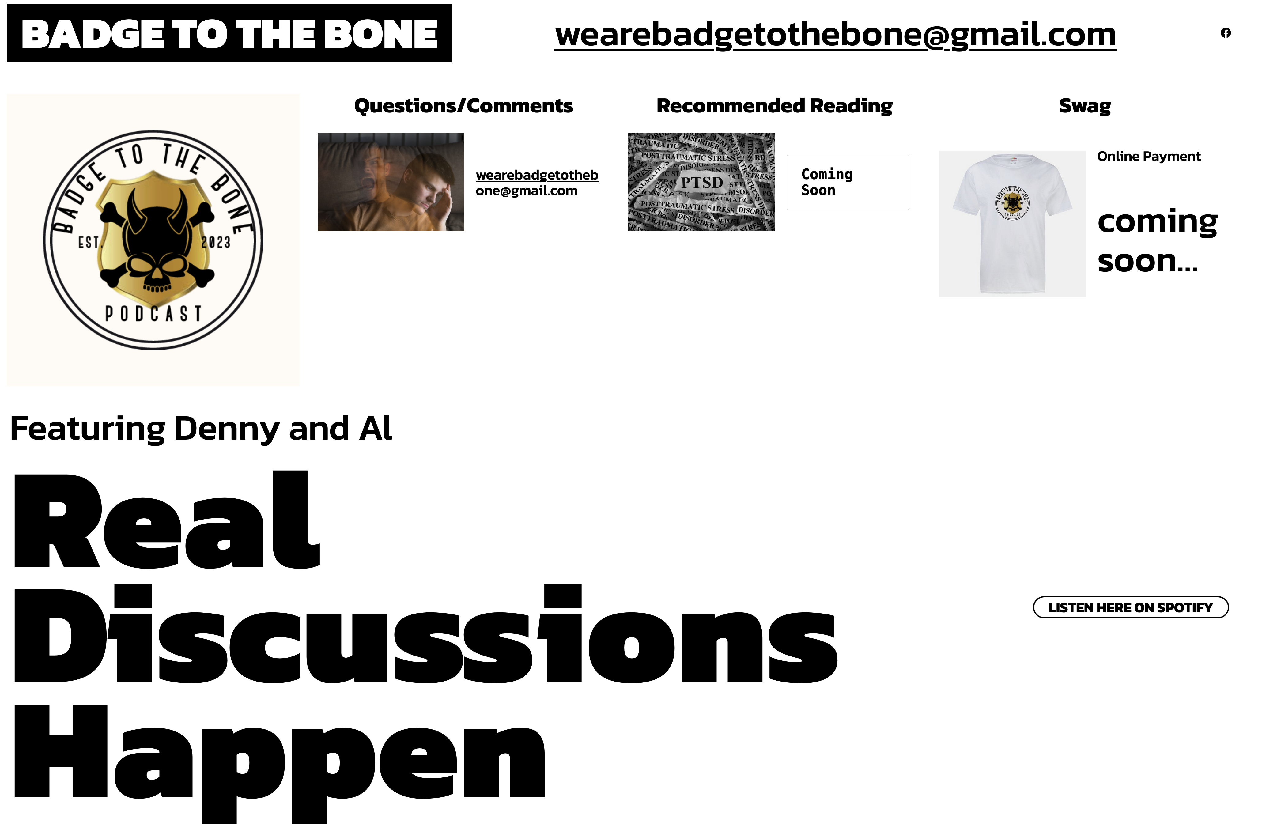 Badge To The Bone original client site