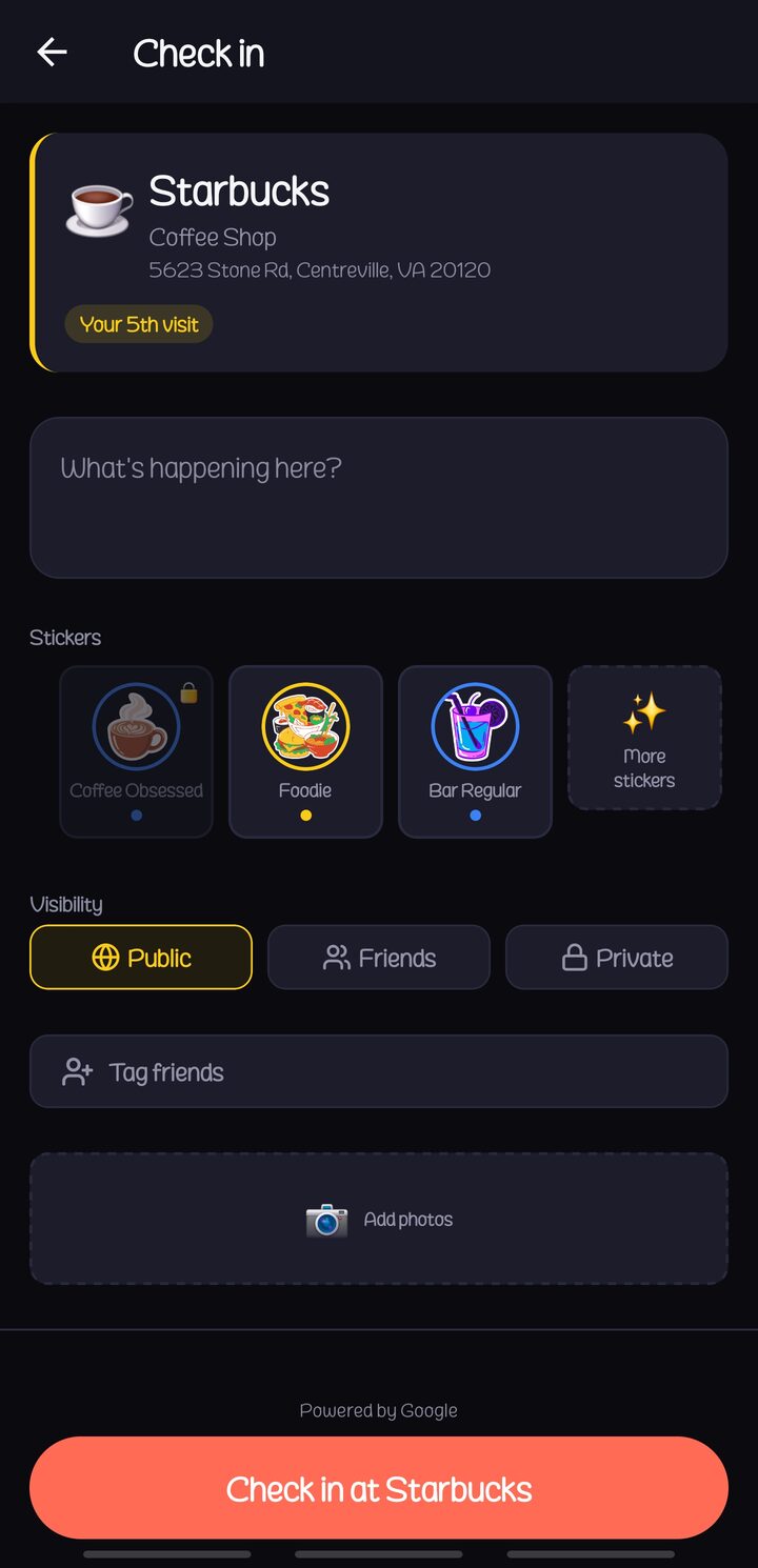 Haunts.io airport check-in compose with destination prompt asking where you are going