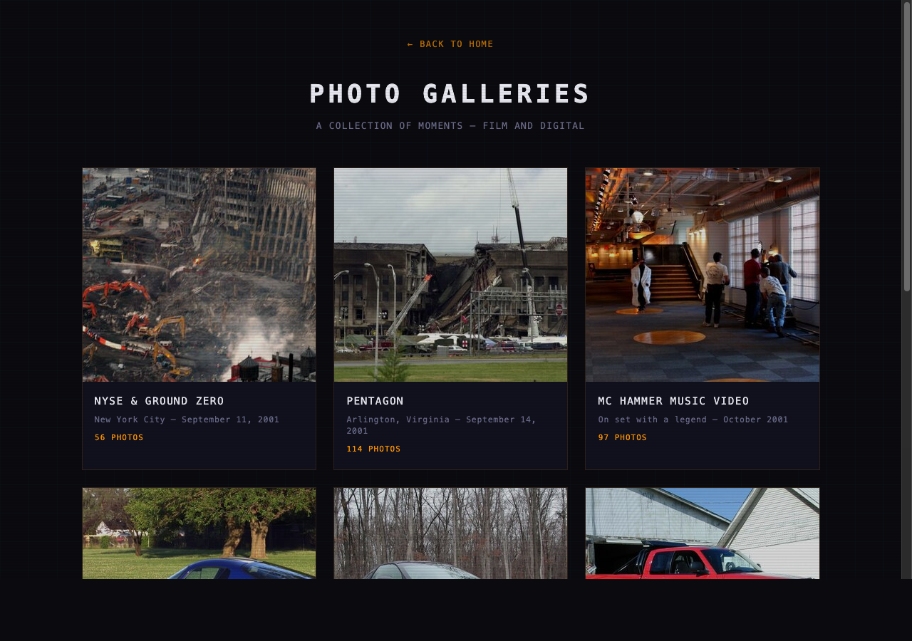 michaelpierce.com Photo Galleries Index