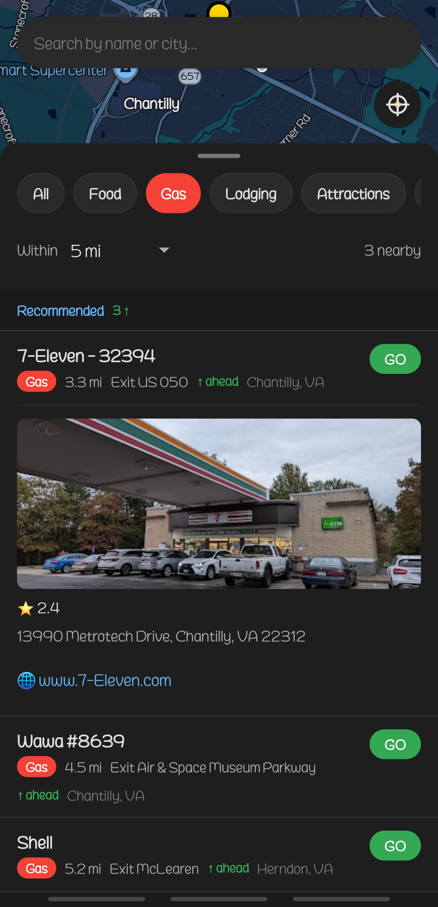 Highway Signs App, Browse