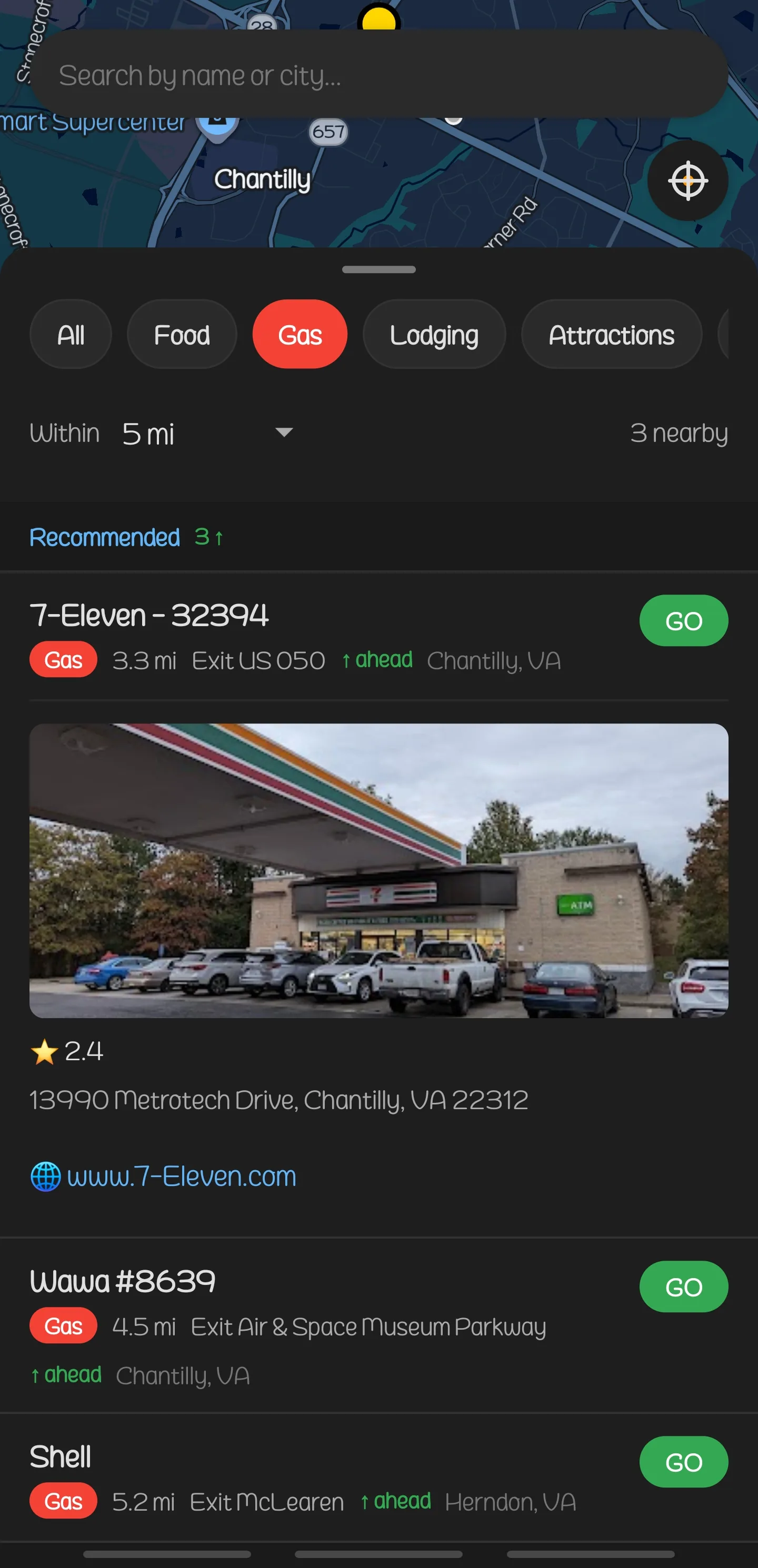 Highway Signs App, Browse