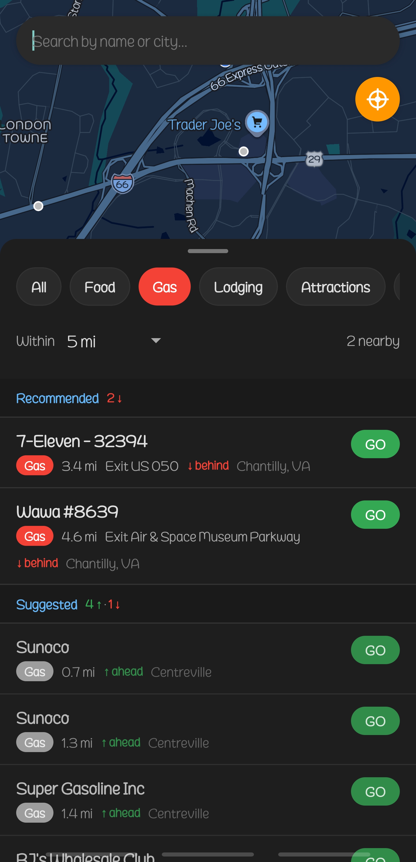 Highway Signs App, Filter